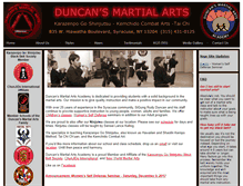 Tablet Screenshot of duncansmartialarts.com